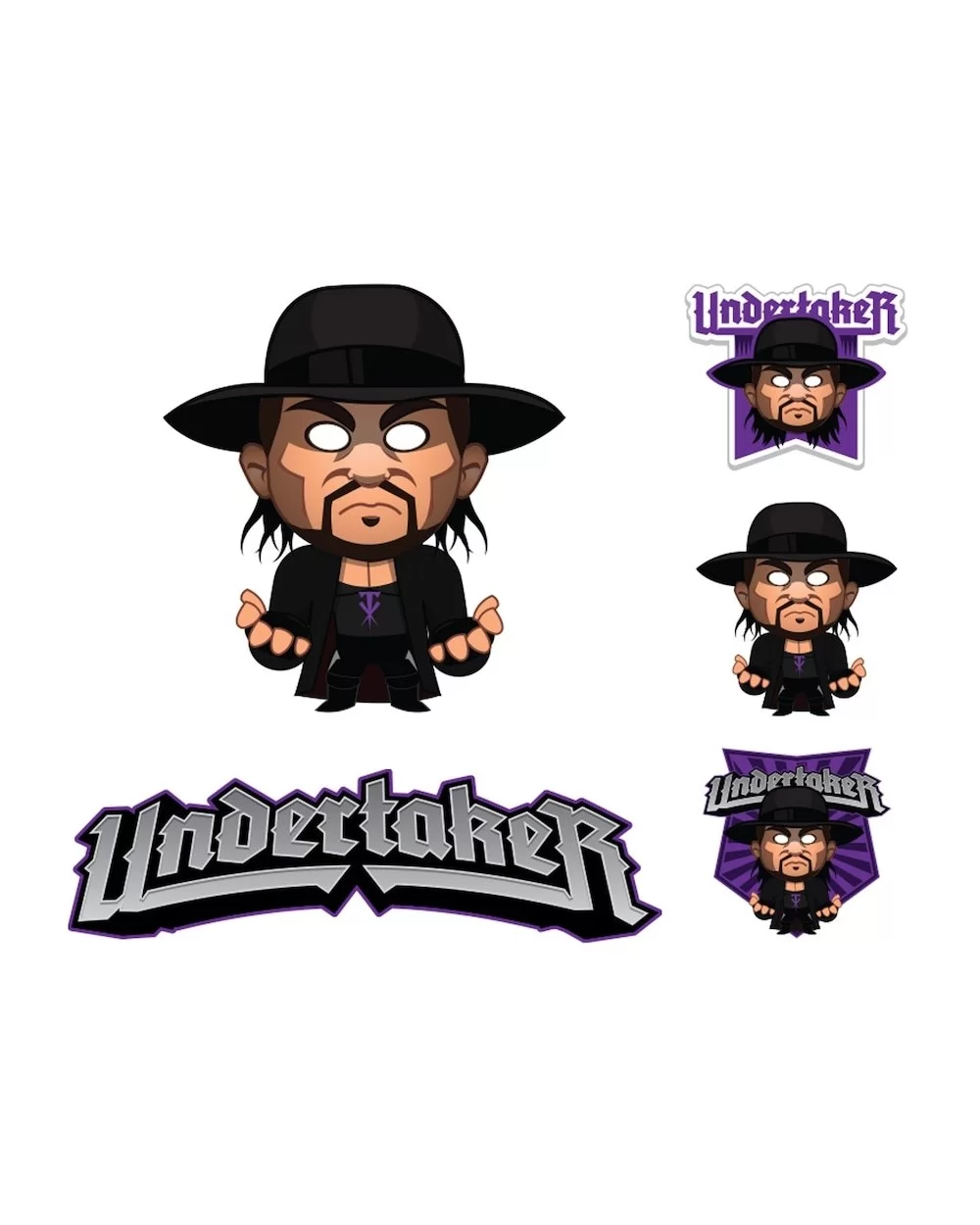 Fathead The Undertaker Five-Piece Removable Mini Decal Set $10.80 Home & Office