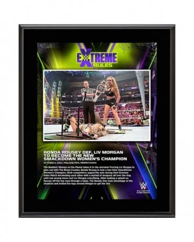 Ronda Rousey 10.5" x 13" 2022 Extreme Rules Sublimated Plaque $9.84 Collectibles
