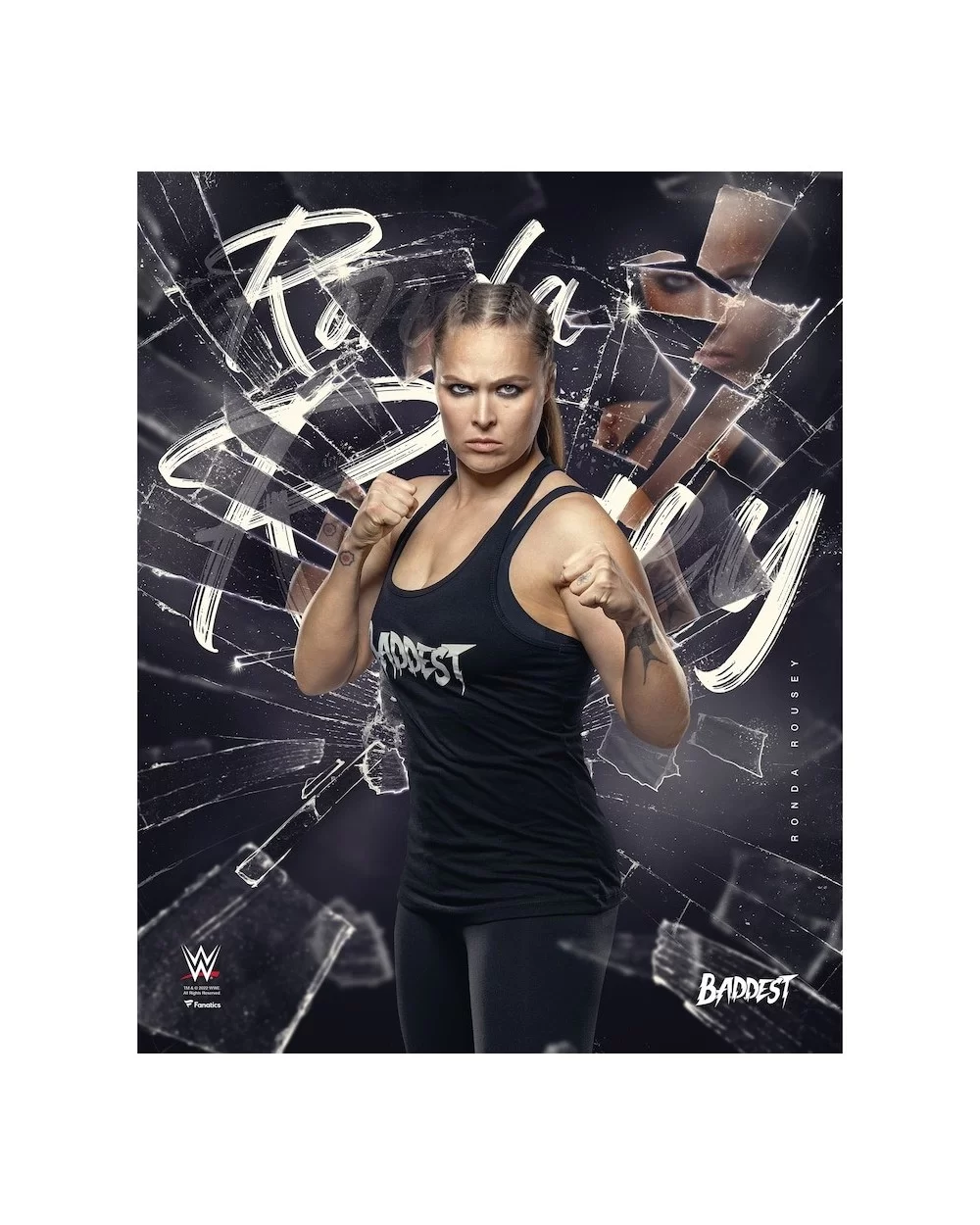 Ronda Rousey Unsigned 16" x 20" Shattered Photograph $9.00 Home & Office