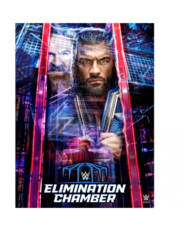2023 WWE Elimination Chamber 18" x 24" Event Poster Art Photograph $9.60 Home & Office