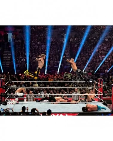 Logan Paul and Ricochet WWE Unsigned 2023 Royal Rumble Collision Course Photograph $2.88 Collectibles