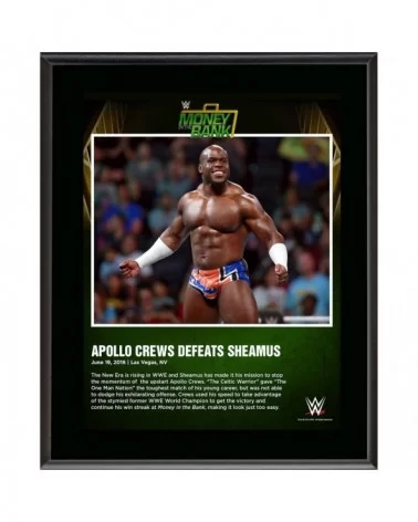 Apollo Crews Framed 10.5" x 13" 2016 Money In The Bank Sublimated Plaque $11.28 Home & Office