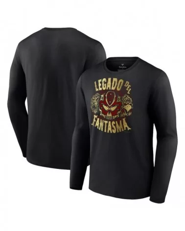 Men's Fanatics Branded Black Legado Del Fantasma Logo Long Sleeve T-Shirt $11.48 T-Shirts