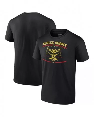 Men's Fanatics Branded Black Brock Lesnar Suplex Supply Co. T-Shirt $8.88 T-Shirts