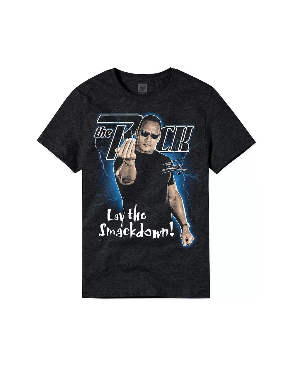 Men's Heathered Black The Rock Legends T-Shirt $9.60 T-Shirts