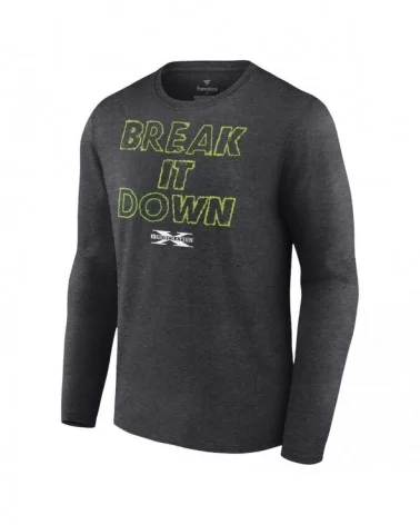 Men's Fanatics Branded Charcoal D-Generation X Break It Down Wordmark Long Sleeve T-Shirt $9.80 T-Shirts