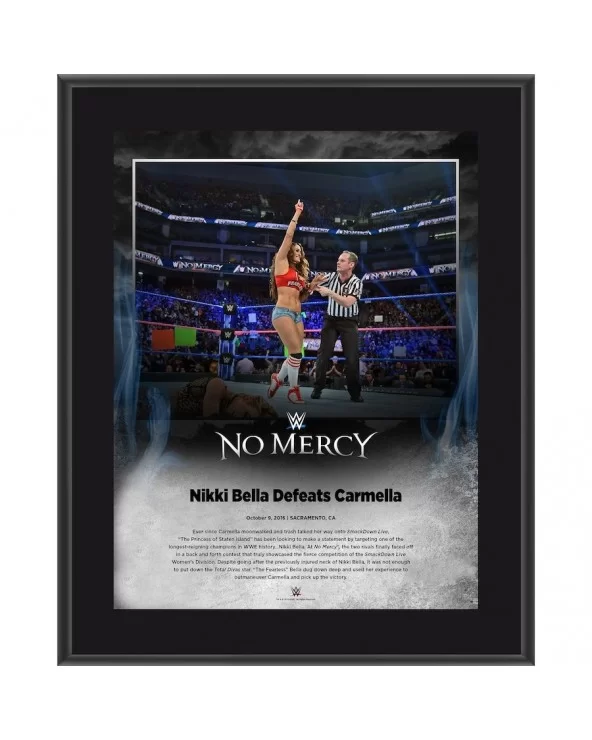 Nikki Bella Framed 10.5" x 13" 2016 No Mercy Sublimated Plaque $8.16 Home & Office